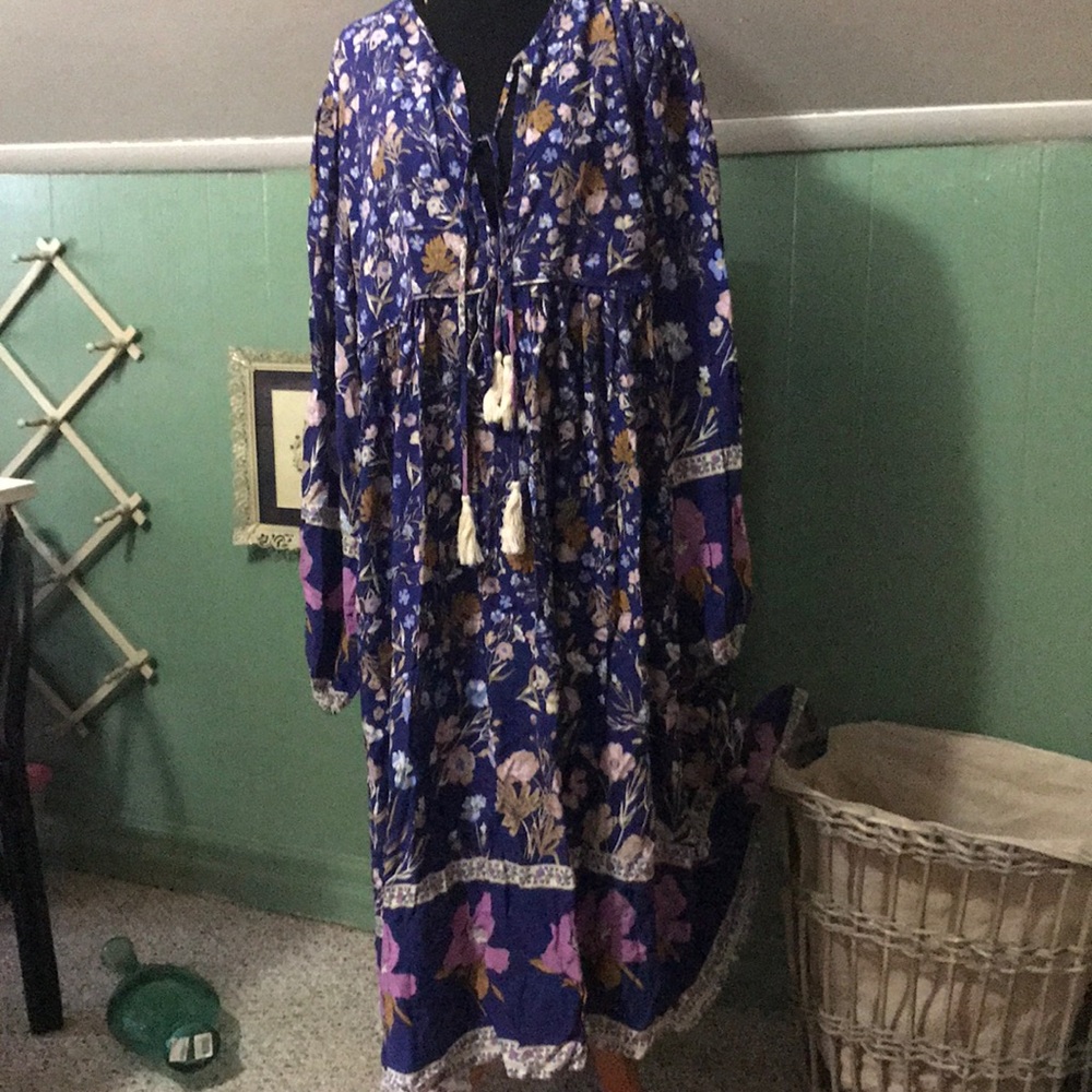 R. Vivimos Bohemian Midi Dress